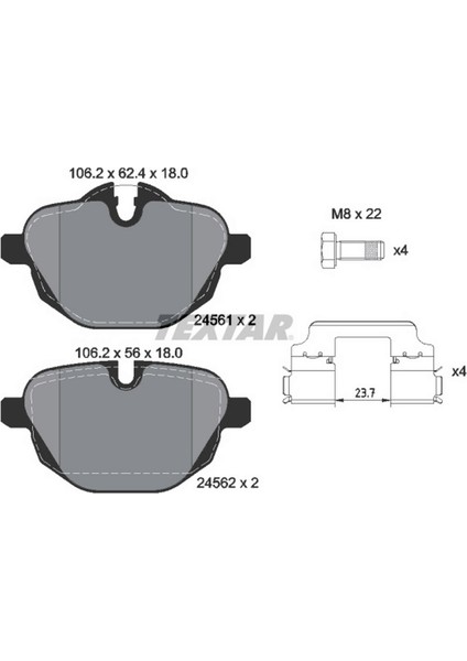 Xmpdby Fren Balatasi Arka Bmw G30 G31 G38 G32 G11 G12 G01 G08 G02 G05 G06 F10 F11 F18 F25 F26 E89