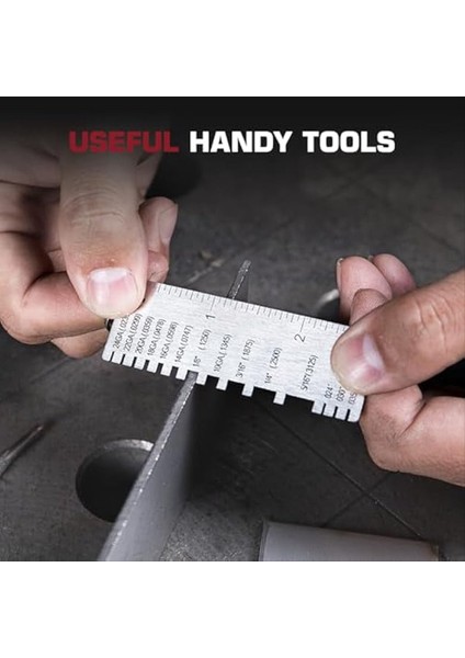 Tel Gösterge Ölçüm Aracı ve Gauge Kalınlık Aracı Paslanmaz Çelik Metal Saçları Kaynak Malzeme Kalınlığı Gösterge Çift Taraflı (Yurt Dışından) modelleri