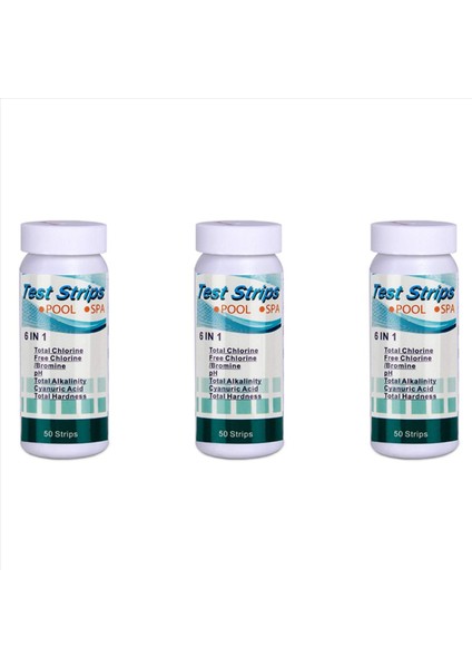 150PCS 6 Arada Yüzme Havuzu Ph Test Kağıdı Konurup Klor Ph Değeri Alkalinite Sertlik Testi Şerit Ph Test Cihazı (Yurt Dışından)