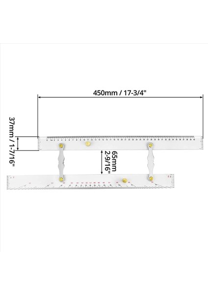 5x Deniz Paralel Cetvel Net Ölçekler Paralel Cetvel Çekmek Için Eşleme Noktaları 450MM Deniz Çizelgeleri Paralel Cetvel (Yurt Dışından) fırsatları