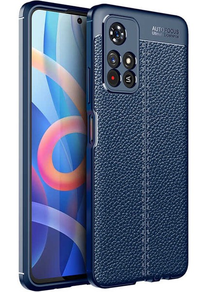 Xiaomi Poco M4 Pro 5g Kılıf Snel Niss Silikon Kapak-Lacivert