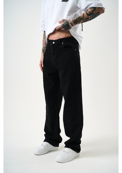 Erkek Washed Baggy Pantolon Siyah fiyatları