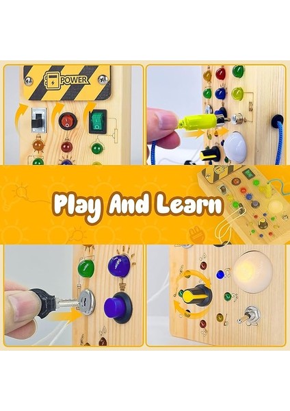 Montessori Işıklı Ahşap Pano fiyatları