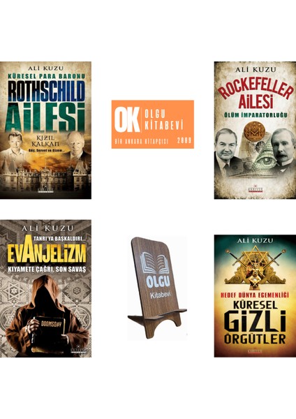 Rockefeller Ailesi - Evanjelizm - Rothschild Ailesi - Illuminati / 4 Kitap Set - Ali Kuzu Orjinalkitap