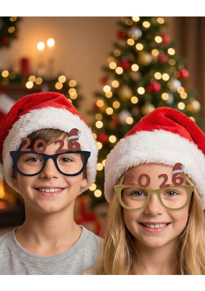 🎉 Maxipop 2026 Yılbaşı Parti Gözlüğü - Siyah – Çocuklar Için Eğlenceli Unisex Aksesuar! fiyatları