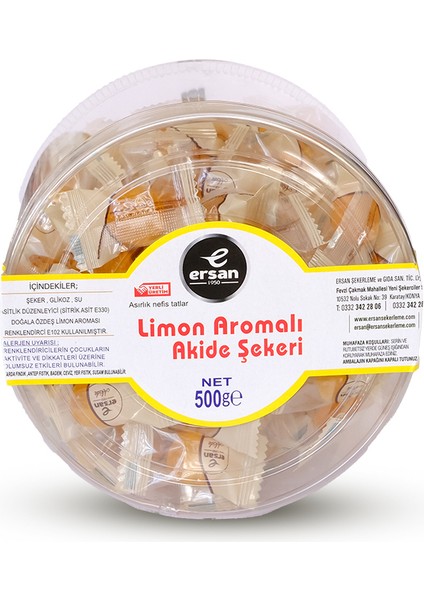 Ekşi'limon Aromalı Akide Şekeri Asetat - 500 gr fiyatları