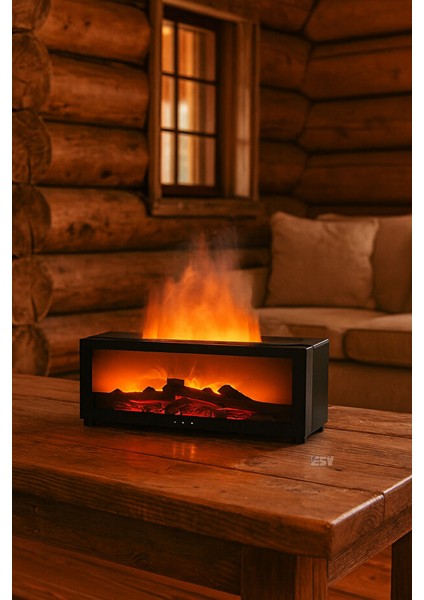 Şömine Görünümlü LED Işıklı Aroma Difüzör & Hava Nemlendirici | Uzaktan Kumandalı, Zaman Ayarlı indirimleri