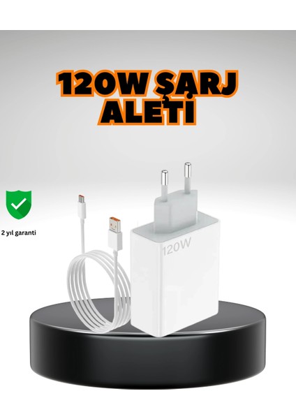 120 Watt Ultra Hızlı Şarj Seti Realme 7 8 9 Pro Uyumlu