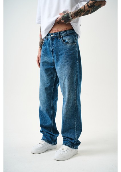 Erkek Washed Baggy Pantolon K.mavi fiyatları