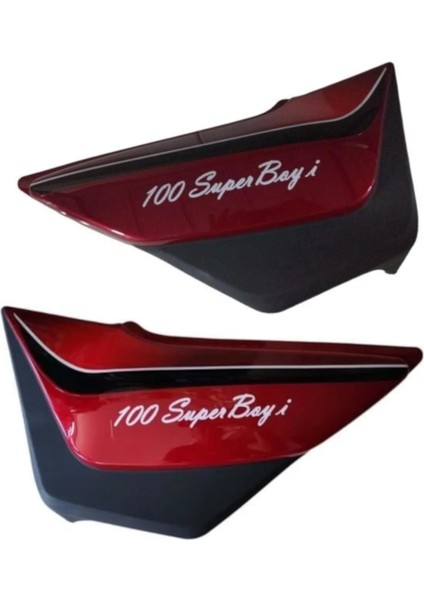 Mondial 100 Superboy I Yan Akü Kapak Takım Kırmızı fiyatları