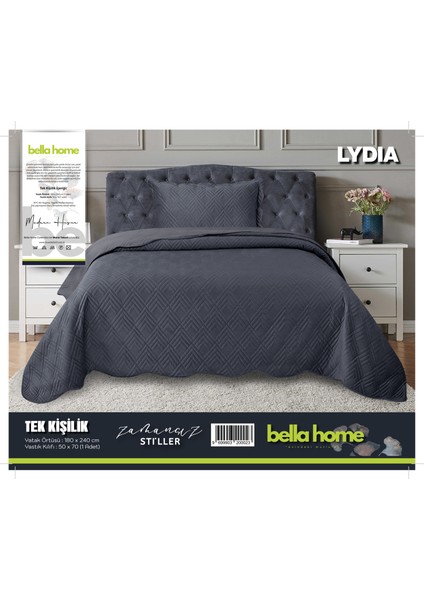 Lydia Kadife Yatak Örtüsü Tek Kişilik