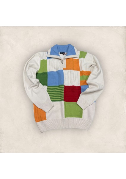 Arslanlı Fermuarlı Şal Yaka Kazak