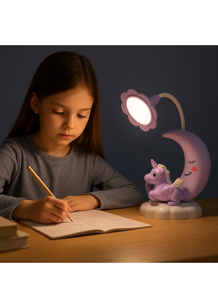 18CM Şarj Edilebilir Ay Dede Masa Lambası – Yumuşak LED Işık, Çok Işlevli Başucu ve Dekoratif Gece Lambası, Göz Koruyucu Aydınlatma, Abs Gövde, Taşınabilir Mini Tasarım | HK28 modelleri