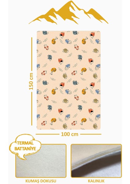 Hayvan Desenli Soft Touch Termal Bebek Battaniyesi CBT0001 fiyatları