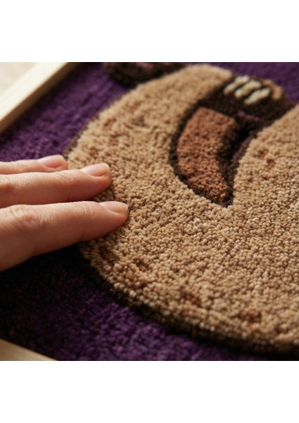 Sleepy Sloth - El Yapımı Tufting Çocuk Odası Duvar Dekoru modelleri