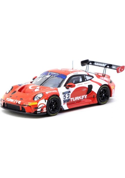 Tarmac Works x Diecast Turkey Porsche 911 Gt3 R / Fıa Motorsport Games Gt Sprint 2024 Winner / Ayhancan Güven