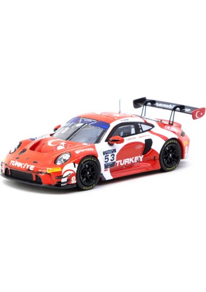 Tarmac Works x Diecast Turkey Porsche 911 Gt3 R / Fıa Motorsport Games Gt Sprint 2024 Winner / Ayhancan Güven (Exclusive)