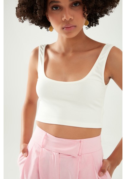 Kalın Askılı Crop Büstiyer fiyatları