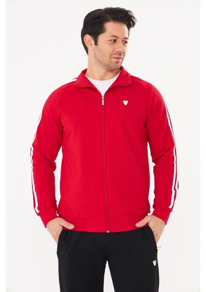 Erkek Pamuklu Eşofman Takımı Kırmızı 201550-K