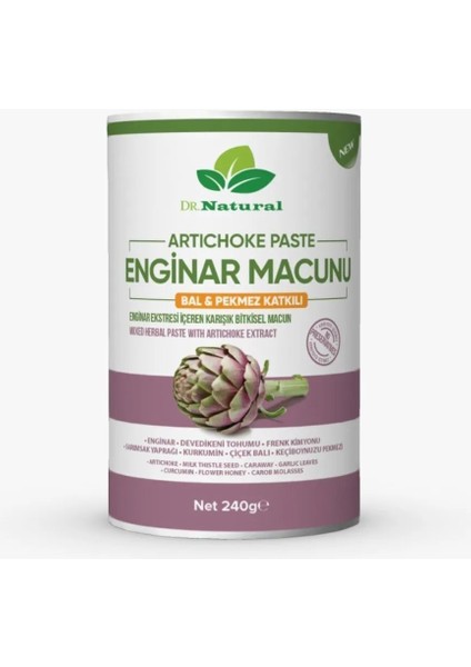 Enginar Macunu Pekmez ve Bal Katkılı Bitkisel Karışımlı Macun 240 gr indirimleri