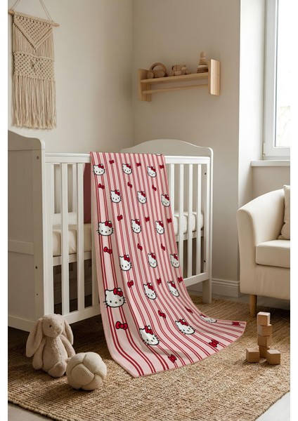 Kitty Desenli Soft Touch Termal Bebek Battaniyesi CBT0006