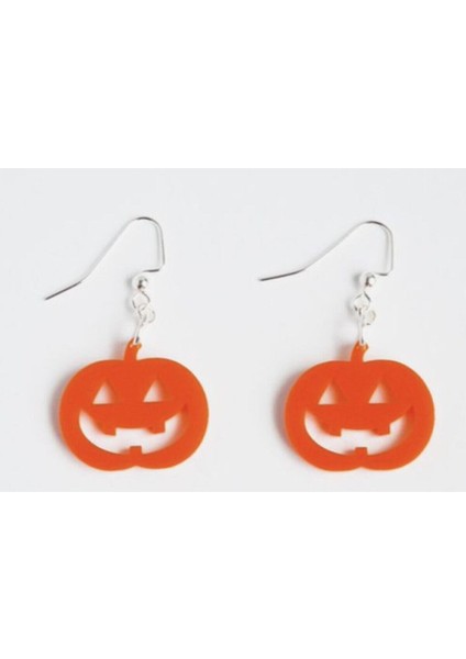 Balkabağı Halloween Küpe