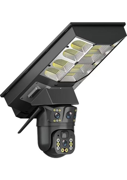 IP66 4g Sım Kartlı Ptz Hareketli Kamera Uzaktan Izleme + Solar Sokak Lambası Harekete Duyarlı