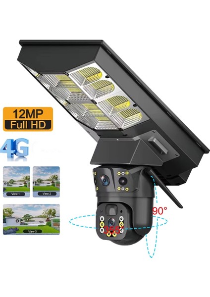 IP66 4g Sım Kartlı Ptz Hareketli Kamera Uzaktan Izleme + Solar Sokak Lambası Harekete Duyarlı fırsatları