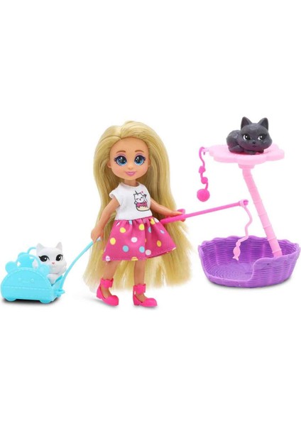 Mini Bebek ve Kedi Evi Oyun Seti – 12.5 cm Kedi Bakım ve Rol Yapma Seti fiyatları