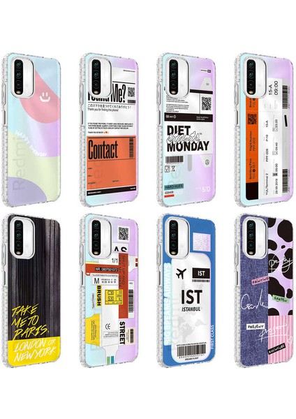 Xiaomi Redmi Note 10S Kılıf Airbag Kenarlı Renkli Desenli Silikon Snel Elegans Kapak-No4 fiyatları