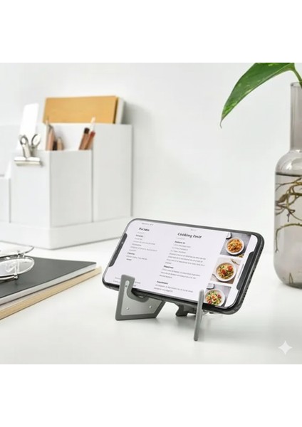 Yuppıenalle Telefon/tablet Standı, Gri, 8x4 cm