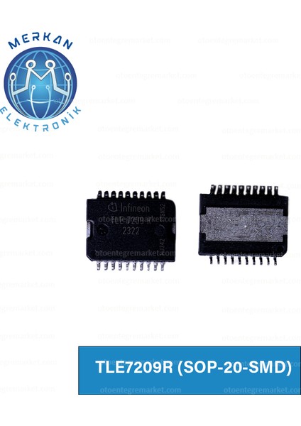 TLE7209R (Sop-20-Smd) Orijinal Oto Beyin Tamir Entegreleri Merkan Elektronik