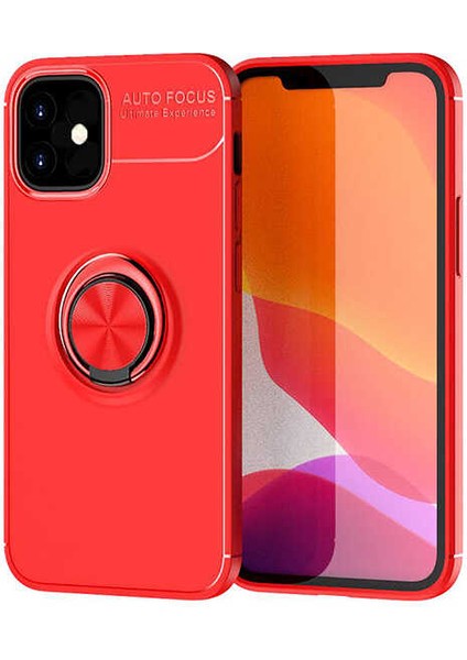 iPhone 12 Mini Uyumlu Snel Ravel Silikon Kapak-Kırmızı