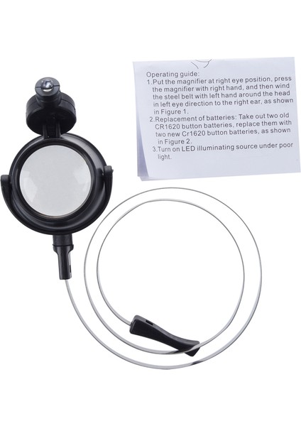 2x Aydınlatılmış 15X Büyüteç / LED Göz Loupi Saatleri Onarmak Için Saatler Gems (Yurt Dışından) fırsatları