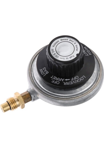 Propan Gaz Izgara Kontrol Vanası Tablo Üst Regülatörü Propan Gaz Izgara Kontrol Vanası + M12 Nozul Jet ve 1 Inç-20 Dişi (Yurt Dışından)