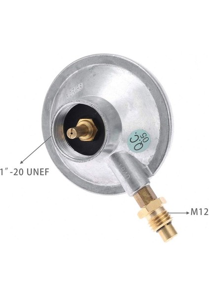 Propan Gaz Izgara Kontrol Vanası Tablo Üst Regülatörü Propan Gaz Izgara Kontrol Vanası + M12 Nozul Jet ve 1 Inç-20 Dişi (Yurt Dışından) indirimleri