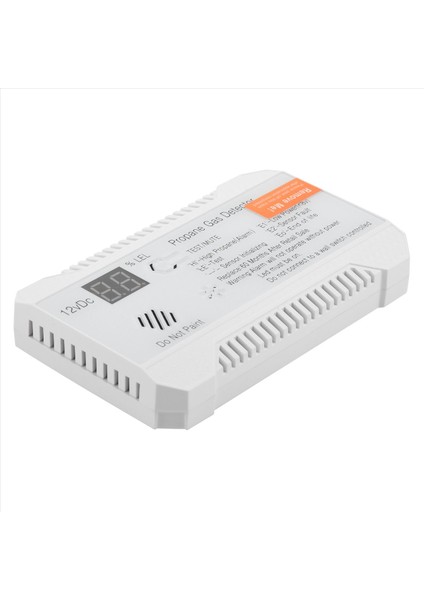 Propan Dedektörü 12V Lpg Doğal Gaz Sensörü Sızıntı Alarmı 85DB Siren Araba Rv Home Dijital Propan Test Cihazı (Beyaz) (Yurt Dışından) fırsatları