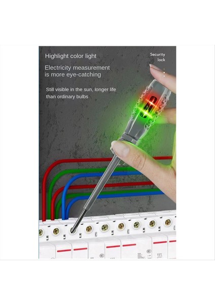Elektrikçi Özel Elektrik Kalemi Tel Kırılmasını Tespit Etmek Renk Işığı Çok Fonksiyonlu Akıllı Indüksiyon Testi Düz (Yurt Dışından) modelleri