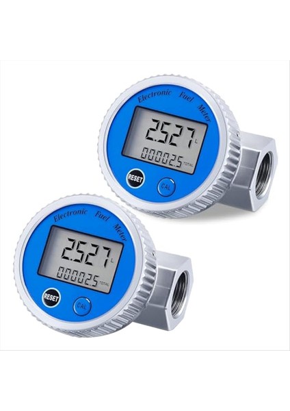 2 Adet Dijital Türbin Akış Ölçer 1in Npt Su Akış Ölçer Yakıt Ölçer Gaz Yağı Yakıt Akışı Benzin Için (Yurt Dışından)