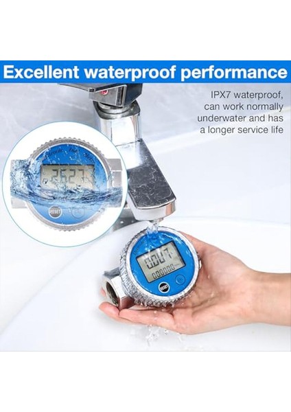 2 Adet Dijital Türbin Akış Ölçer 1in Npt Su Akış Ölçer Yakıt Ölçer Gaz Yağı Yakıt Akışı Benzin Için (Yurt Dışından) modelleri