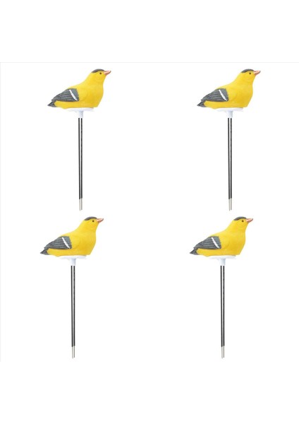 4x Toprak Nem Metre Sulama Alarm Kuş Bitkisi Su Test Cihazı Higrometre Sensör Bahçecilik Aracı Kiti (Sarı) (Yurt Dışından)