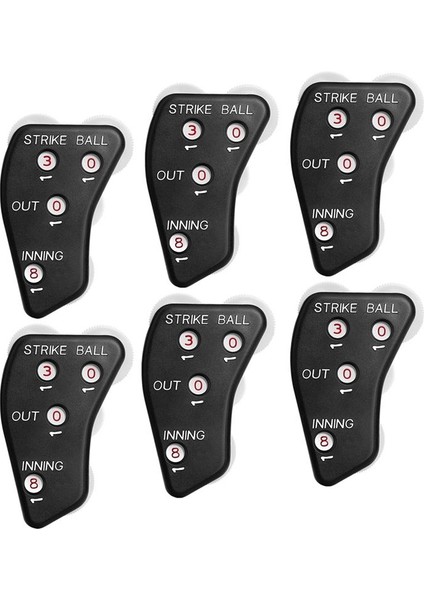 4 Tekerlek Beyzbol Hakem Clicker-Suppire Göstergesi Gear-Pratik Beyzbol Sayacı Skorer Kayıt Outs Için (Yurt Dışından)