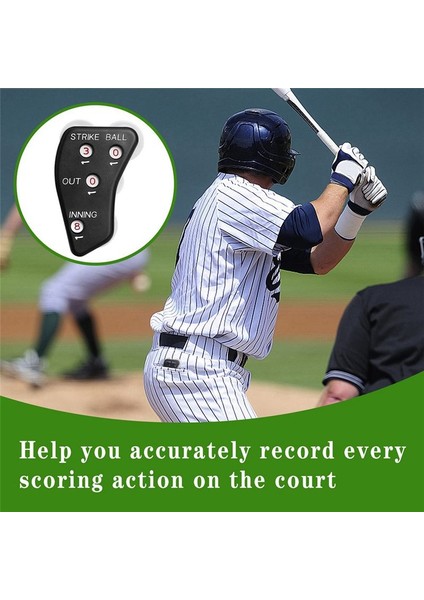 4 Tekerlek Beyzbol Hakem Clicker-Suppire Göstergesi Gear-Pratik Beyzbol Sayacı Skorer Kayıt Outs Için (Yurt Dışından) indirimleri