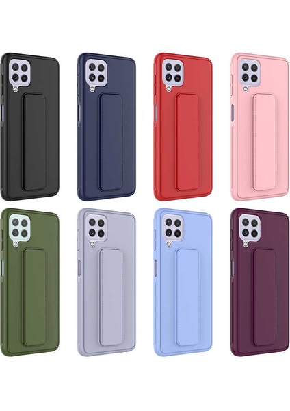 Galaxy M22 Kılıf Snel Qstand Kapak-Lacivert modelleri