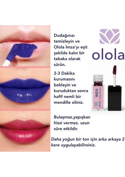 Imza Kalıcı Ruj Dudak Dövmesi Sıcak Gül-Bordo modelleri