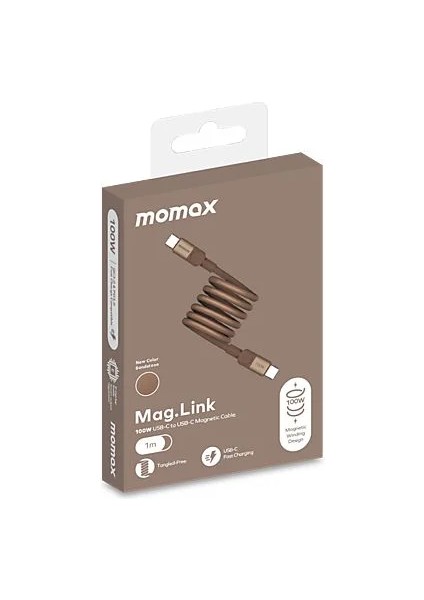 DC52L2 Mag.link 100W Usb-C To Usb-C Magnetic Şarj Kablosu Çöl Titanyum fırsatları