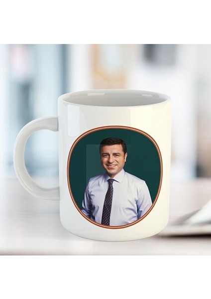 Selahattin Demirtaş Resimli Porselen Kupa Bardak - Demirtaş Kupası