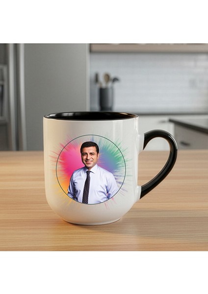 Selahattin Demirtaş Içi Siyah Elite Kupa Bardak - Selahattin Demirtaş Elite Kupası