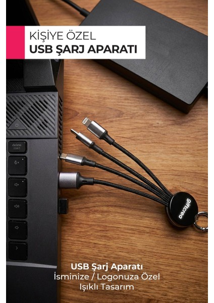 Kişiye Özel 2026 Ajanda Seti – Işıklı Kalem, Metal Stand, USB Çoklayıcı Kablo indirimleri