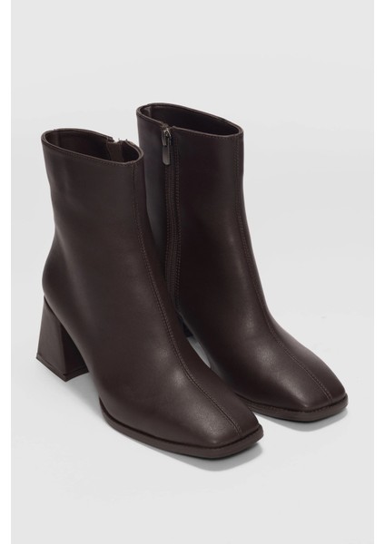 Shaxır Küt Burun Kalın Topuk Kadın Streç Bot fiyatları